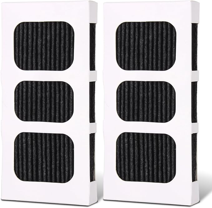 2 Pack Paultra2 Refrigerator Air Filter Replacement, Strong Adsorption Air Filter Compatible with Frigidaire PureAir Ultra 2, Pure Air Ultra II and Electrolux - Part 242047805, 5303918847