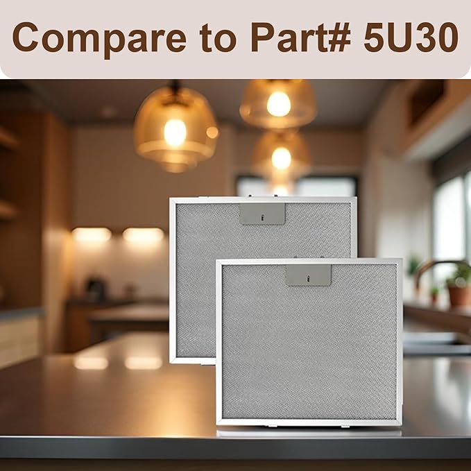 2 Packs Aluminum Mesh Grease Filter Compatible with COSMO COS-5U30 30 in. Delta Collection Ducted Under Cabinet Range Hood