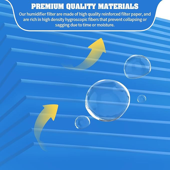 4-Pack Replacement Humidifier Filters Compatible with LEVOIT Superior 6000S Smart Evaporative Humidifier + 2-Pack Top Fill Humidifier Replacement Filters Compatible with LEVOIT Humidifiers