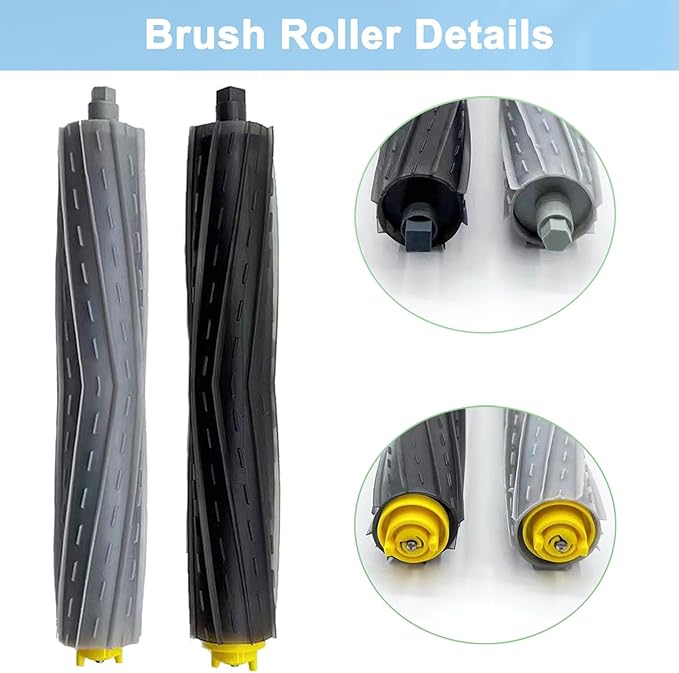 Replacement Parts for irobot Roomba 805 960 860 861 866 870 880 890 900 960 980 981 985 Robot Vacuum, 1 Debris Extractor 3 Filters 4 Side Brushes & 4Screws