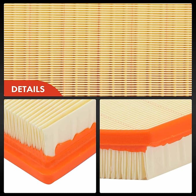 A-Premium Engine Air Filter Compatible with BMW F25 F26 Series X3 2011-2017, X4 2015-2018, 2.0L 3.0L, Flexible Panel, Replace# 13717601868