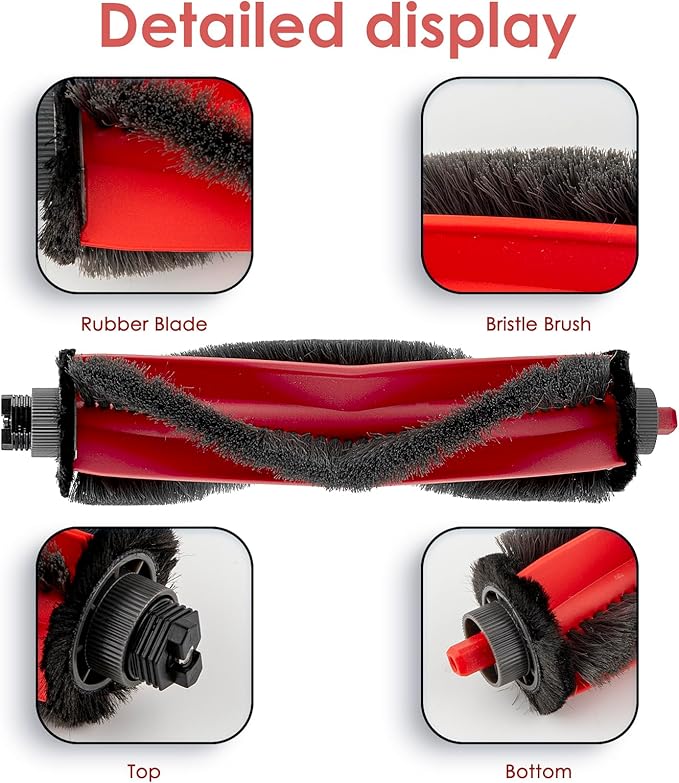 (2 Pack) Q7 M5/ Q7 M5+/ Q7 L5/ Q7 L5+ Roller Brushes Compatible with Roborock Q7 M5, Q7 M5+, Q7 L5, Q7 L5+ Robot Vacuum, Main Roller Brush, Replacement Multi-Surface Brushes