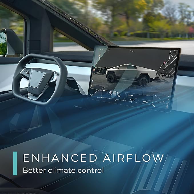 Lectron Cabin Air Filter Replacement Compatible with Tesla Cybertruck - H13 HEPA Filter with Activated Carbon (1-Pack)