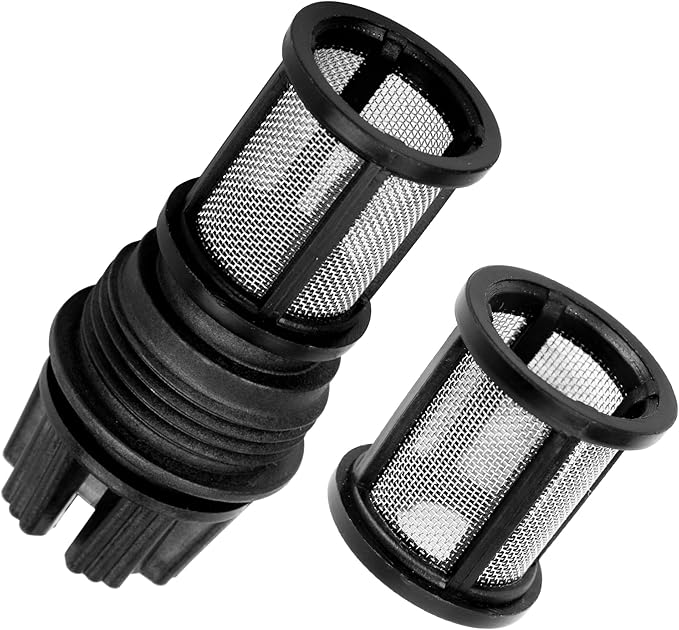 EGBD032 Inlet Filter & DTJD006 Water Filter Cover, for Nortiz Water Heater Replacement Parts, compatible with Noritz Under-Sink Water Filter Assembly, 2 Pack Inlet Screen, 1 Pack Filter Cover
