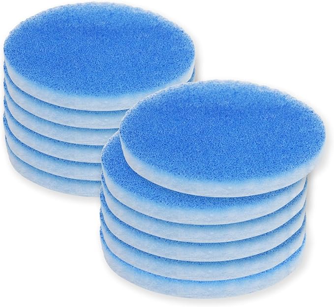 PUREBURG Replacement RV AC Filter For 5.25 inch Round RV Air Conditioner,12-Pack Air Clean Dust Suitable 5.25" D x 0.59"H