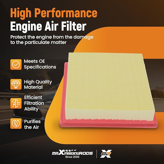 maXpeedingrods CA10516 Engine Air Filter Fit for Dodge Journey 2009 2010 2020, for Dodge Journey L4 2.4L 2011-2019, Replacement for AF4048 4891916AA