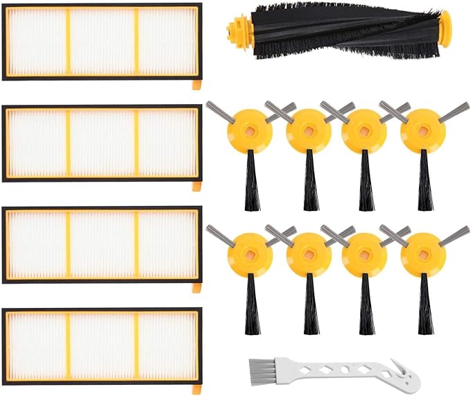 Colorfullife Replacement Parts for Shark Ion Robot RV700, RV720, RV750, RV750C, RV755, NOT Fit RV700N, RV750N, Replacement Part RVFFK700 and RVSBK700