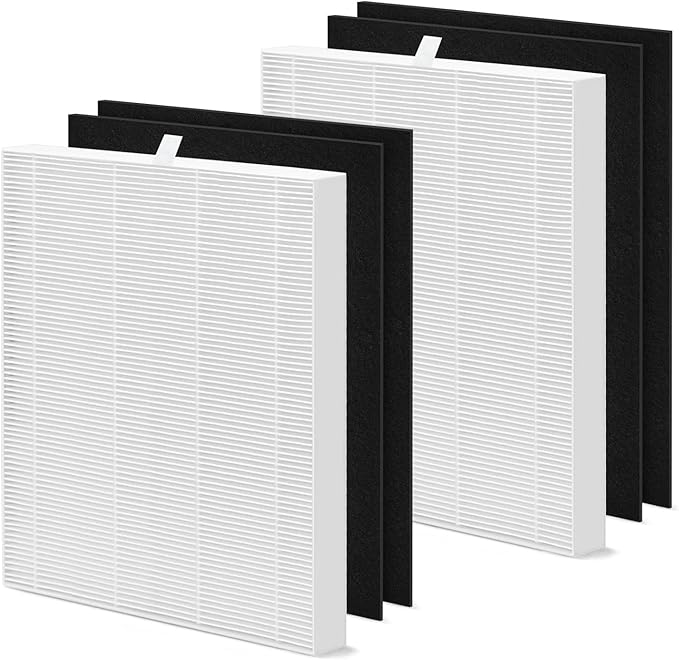 AP-1216L Filter Replacement Pack Compatible with Coway Airmega AP-1216 Air Purifier Filters, Compares to Part # ‎AP-1216-FP, Include 2 Efficient Filter and 4 Carbon Pre-Filter