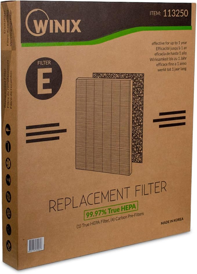 Genuine Winix 113250 Replacement Filter E for P450, White/Black