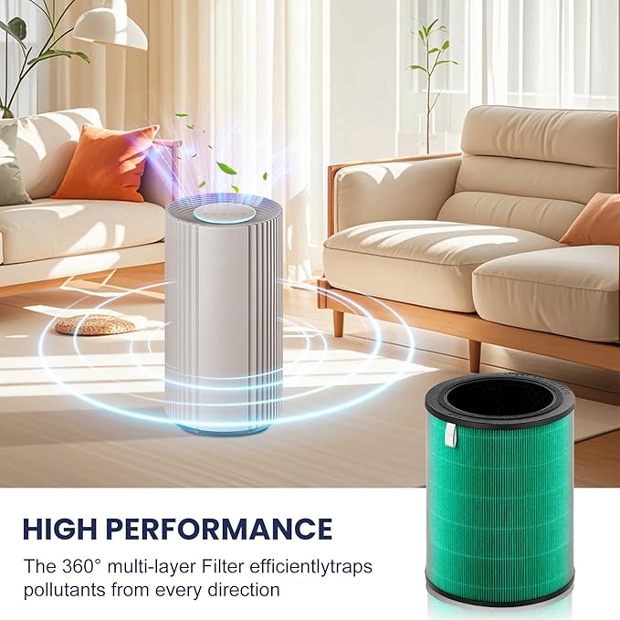 Airmega 450 Replacement Filter for Coway Airmega 450 Air Purifier,High-Efficiency Activated Carbon Pet Filter for Home Large Room