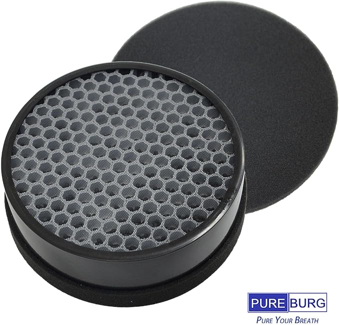 PUREBURG LV-H132-RF Replacement Filter Compatible with Levoit LV-H132 Air Purifier,2-Pack H13 HEPA + 4 x Activated Carbon Filter 4-Stage Filtration Air Clean Dust VOCs