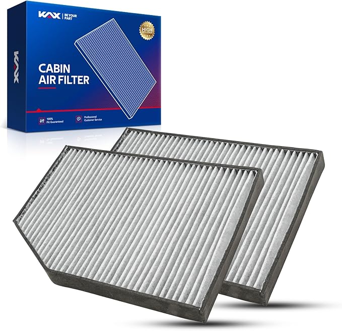 KAX Cabin Air Filter with Activated Carbon, CF8631A Replacement for Ford F 150 1997-2004, Expedition 1997-2003, F/250, F/350, F/450, F/550 Super Duty DIESEL 1999-2004, Passenger Compartment Air Filter