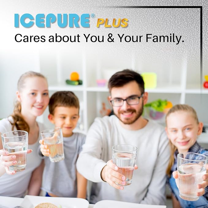 ICEPURE 3US-AF01 Under Sink Water Filter, Replacement for Standard 3US-AF01, 3US-AS01, Whirlpool WHCF-SRC, WHCF-SUFC, WHCF-SUF, 3 Pack