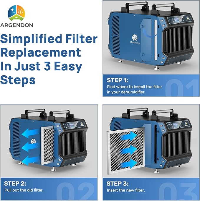ARGENDON MERV-1 Filter Replacement for Crawl Space Dehumidifier-Guardian60/60P/85P-1pack