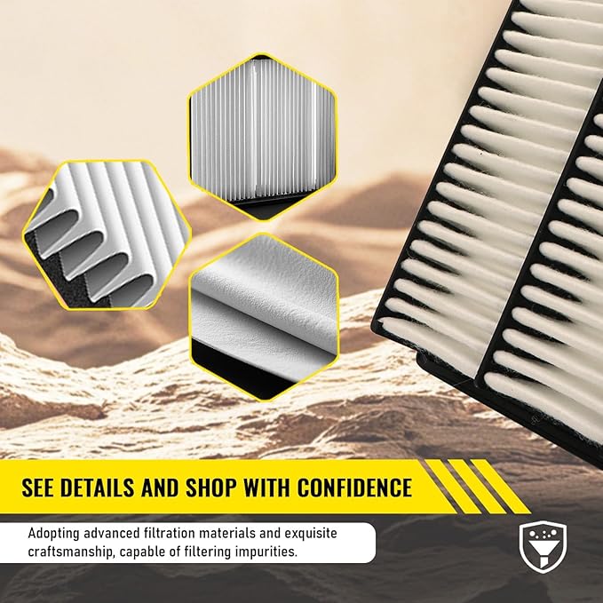 Cabin Air Filter Replacement CF12002-A for Kia Soul 2015-2019, 2014-2019 Soul EV