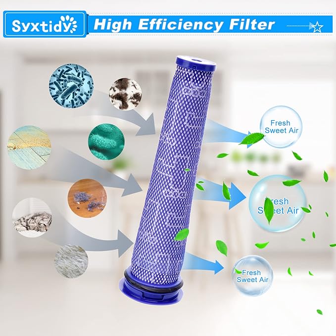 Replacement Filter for Dyson DC40 UP16 UP19, Post-Motor Filter and Pre-Motor Filter for Dyson Ball Multi Floor 2 Vacuum Light/Slim Ball Animal Vacuum, Part# 923587-02 & 922676-01
