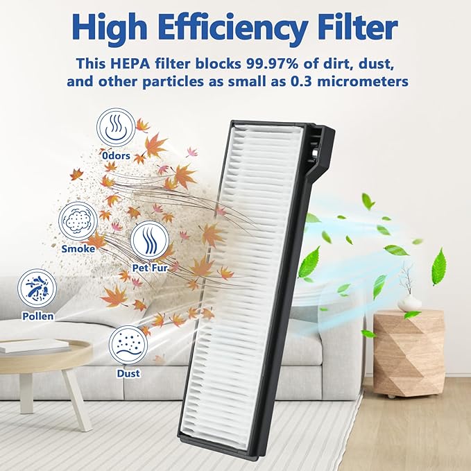 24 Pack X10 Pro Omni Replacement Parts for Eufy X10 Pro Omni Robotic Vacuum Cleaner Accessories Kit, 2 Roller Brushes, 4 HEPA Filters, 8 Mop Cloths, 8 Side Brushes, 2 Cleaning Brushes