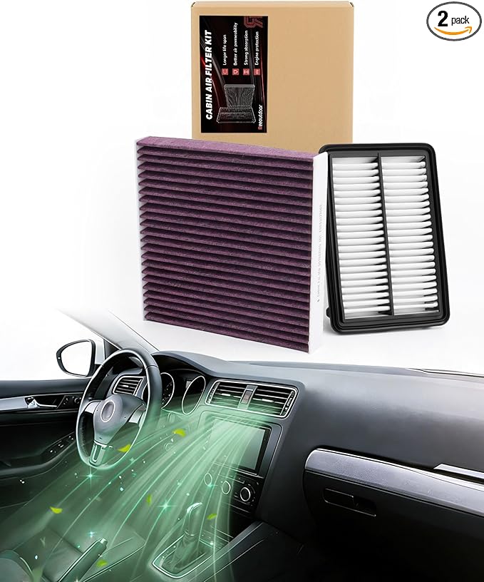 CRV/Civic/Accord Hybrid Upgraded Engine & Cabin Air Filter Kit Enhanced Filtration, Compatible with 2023-2025 CRV Hybrid 2.0L, 2023-2025 Accord Hybrid 2.0L, 2025 Civic Hybrid 2.0L