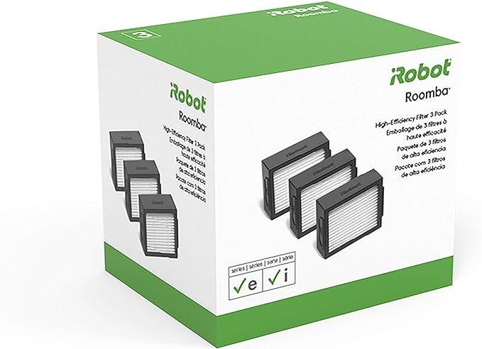 iRobot Authentic Replacement Parts - 3-pack High-Efficiency Filter for Roomba e, i & j Series, and Roomba Combo i5 and j5 Series