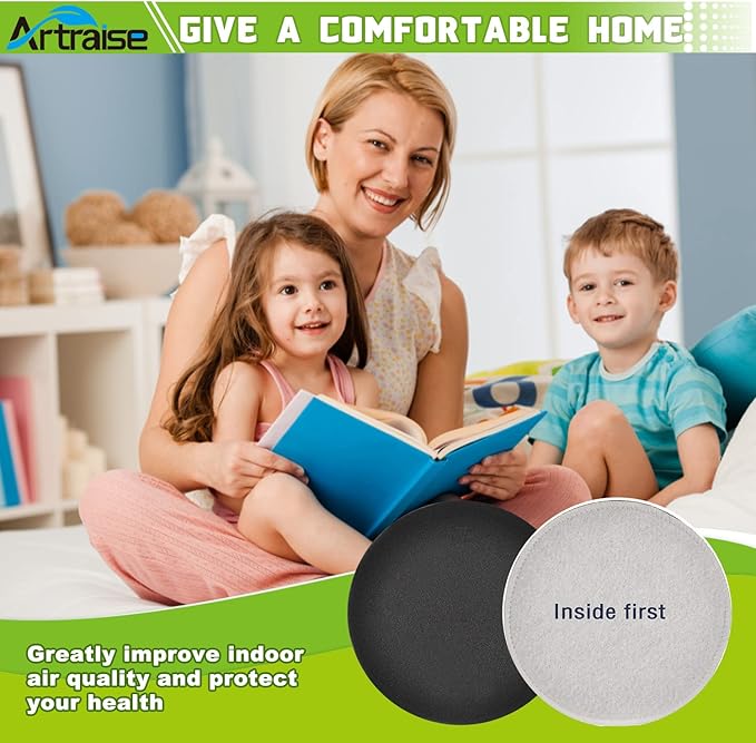 Artriase E0202 Vacuum Filters for Eureka NEU180 NEU180C NEU181 NEU182A NEU182B NEU12CT NEU186 NEU188 NEU188A NEU190 NEU192A NEU202 NEU280 Powerspeed Bagless Cleaner, 6 Pack Foam Filter Replacement