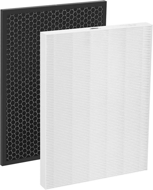 HR900 Filter Replacement Compatible with Winix HR900 Ultimate Pet Purfier (1-Pack HEPA + 1-Pack Carbon Filter)