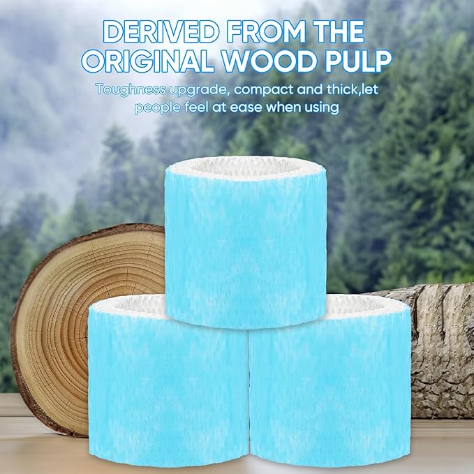 6 Pack Humidifier Filters HAC-504 Replacement for Honeywell Humidifier Filter, Filter A Humidifier Filter Replacement for HCM300/350/600/700 Honeywell Humidifier, Blue
