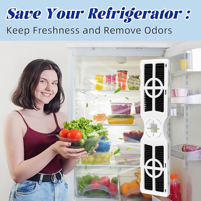 4 Pack Refrigerator Air Filter Replacement, Compatible with Frigidaire FRGPAAF2 PureAir AF-2 RAF-2, including FRFC2323AS, FRFC232LAF, FRFC233LAF, FRFG2323AF, FRFN2823AS