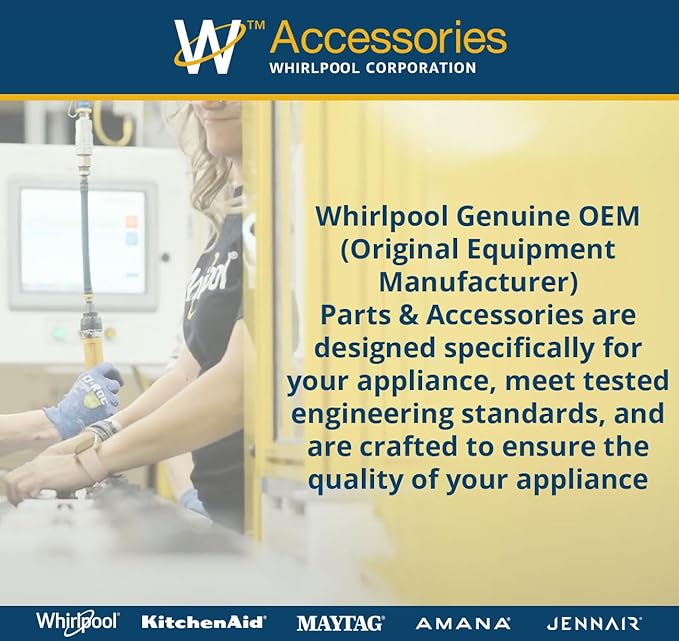 Whirlpool W10272068 Genuine OEM Charcoal Filter For Ranges – Replaces 81550120, AH2367296, EA2367296, PS2367296