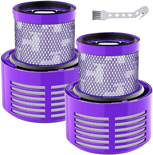HEPA Filter Replacements for Dyson Cyclone V10 Animal V10 Absolute SV12 V10 Total Clean Cordless Stick Vacuum Part no. 969082-01 (2 Pack)