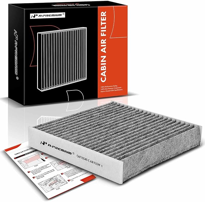 A-Premium Cabin Air Filter with Activated Carbon Compatible with Honda Fit & Scion FR-S & Subaru BRZ, WRX & Toyota 86, 2007-2023, 1.5L 2.0L 2.4L, Replace# 72880AJ010
