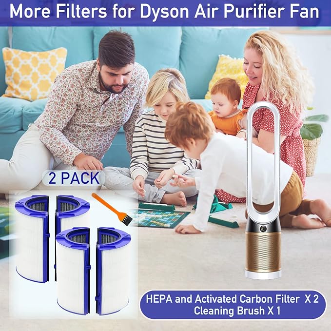 2 PACK Filter Replacement for Dyson TP06 HP06 PH01 PH02 HP07 TP07 HP09 TP09, Part # 970341-01