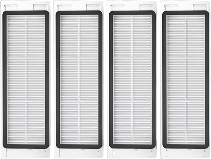 Filter for Roborock Q5, Q5+, E35, S5 Max Robot Vacuum Cleaner Replacement Parts, 4 Pcs