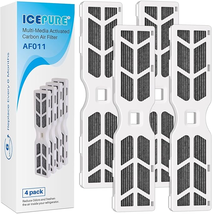 ICEPURE AF-2 Replacement For Frigidaire Refrigerator Air Filter, Compatible with RAF-2, FRGPAAF2, FRFS282LAF, PRFS2883AF, FRFS2823AW, FRFS2823AS, GRMG2272BF, 4 PACK