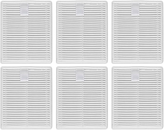 (6 Pack) Q7 M5/ M5+ Replacement HEPA Filters Compatible with Roborock Q7 L5/ Q7 L5+ Robot Vacuum, Accessories Kit, Upright Filter, Vacuum Filters, Canister Filters