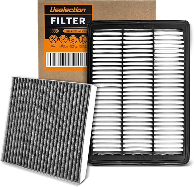 Cabin Engine Air Filter with Activated Carbon Kit for Hyundai Tucson (2016-2021) for Kia Sportage (2017-2022) Replaces 28113-D3300 97133-D1000