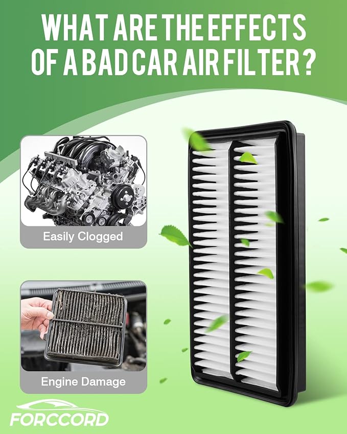 2-Pack Engine Air Filter Fits for Kia Seltos 1.6L 2021-2025 2026, Seltos 2.0L 2021-2025 2026 Air Filter Replacement 28113-Q5000 Car Accessories