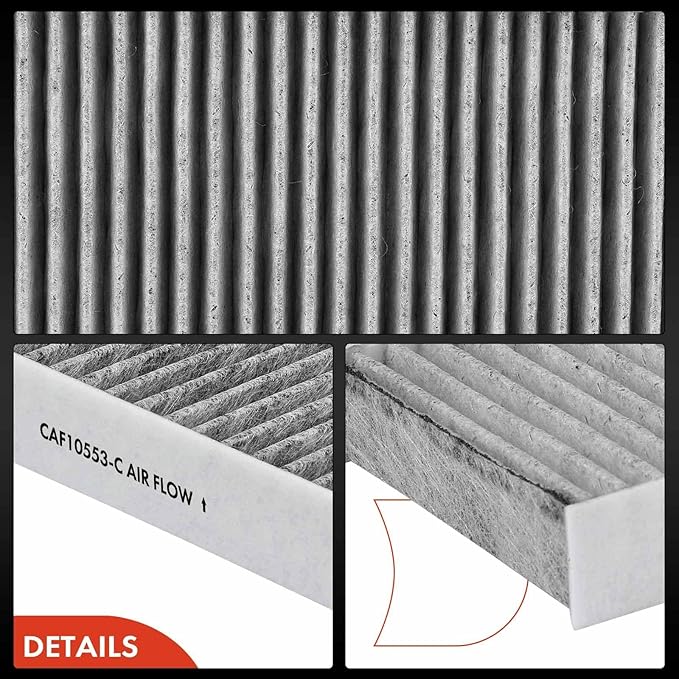 A-Premium 2-PC Cabin Air Filter with Activated Carbon Compatible with Nissan Frontier 2005-2021, Pathfinder 2005-2012, Xterra 2005-2015, NV1500/NV2500/NV3500 2012-2015 & Suzuki Equator 2009-2012