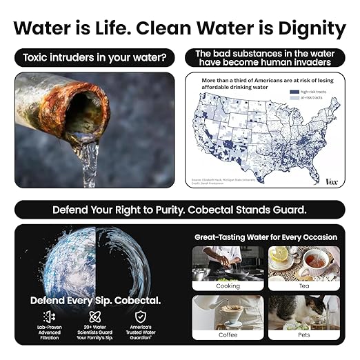Under Sink Water Filtration System, Reduces Chlorine, PFAS, PFOA/PFOS, Bad Taste & Odor,10000 Gallons,Under Sink Water Filter System Direct Connect to Kitchen Faucet,1Year