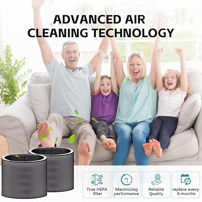 C610 HEPA Replacement Filter Z: Compatible with Winix C610 Air Purifier 1712-0121-00 (2 Pack)