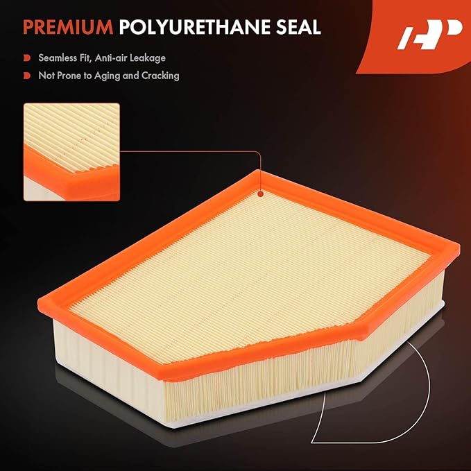 A-Premium Engine Air Filter Compatible with BMW 530i, 530e, 530e xDrive, 540i, 540d xDrive, 540i xDrive, 640i xDrive Gran Turismo, 740i, 745e xDrive, 840i, 840i Gran Coupe, X3, X4, X5, X6, X7