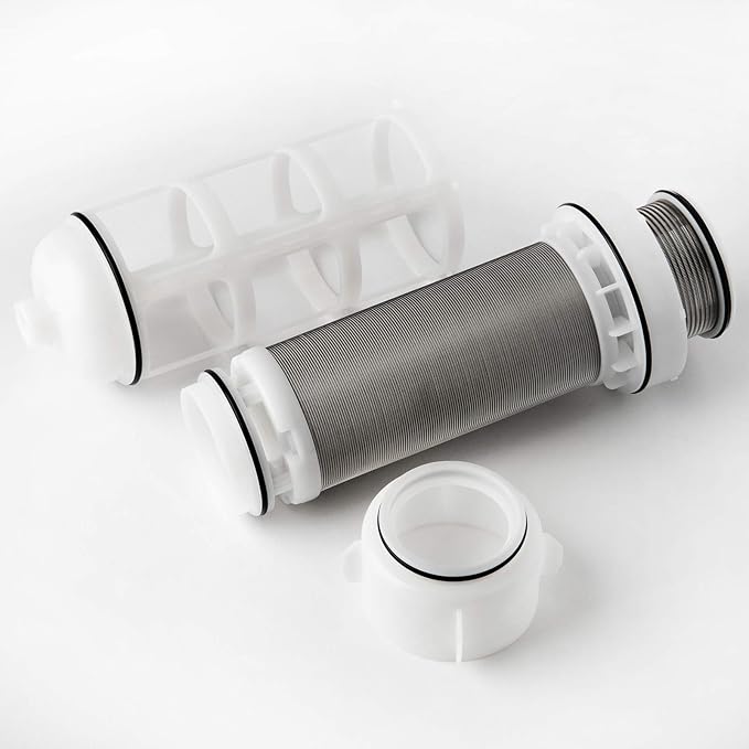 iSpring FWSP50ARB Reusable Spin Down Sediment Filter Replacement Cartridge with Scrapper and Seal Cover for WSPARB Series, 50 micron