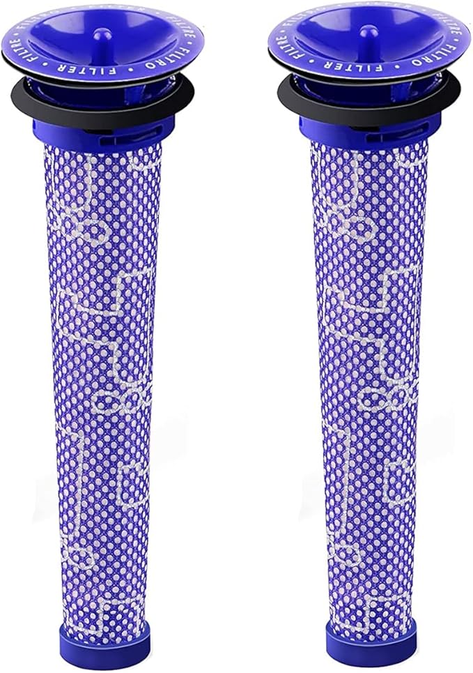 SCREENTRONICS Pre Motor Filter Compatible Replacement for Dyson V6 V7 V8 DC58 DC59 DC61 DC62 DC72 DC74 SV03 SV04 SV05 SV06 SV07 SV08 SV09 Absolute Animal Cordless Vacuum Cleaner # 965661-01 (2 Pack)