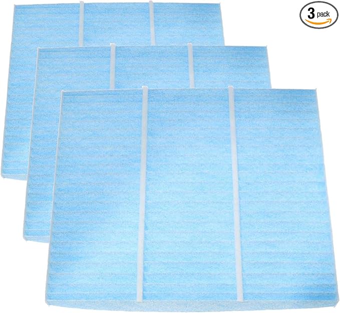 BOSCH 6057C HEPA Cabin Air Filter - Compatible with Select Chevrolet Captiva, Equinox; GMC Terrain; Hyundai Azera, Santa Fe Sport/XL, Sonata; Kia Cadenza, Optima, Sedona; Saturn Vue (Pack of 3)