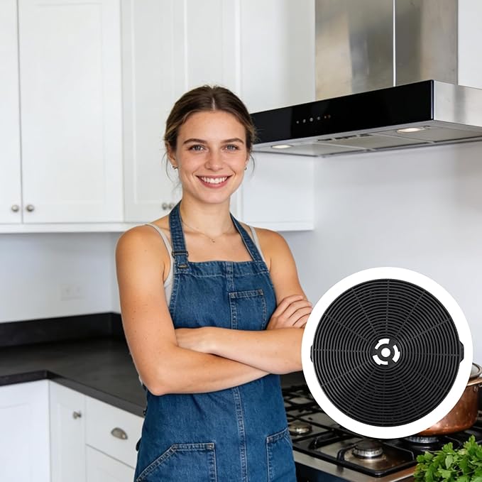 4pcs CFK1-TM Carbon Charcoal Filters for Cosmo Range Hoods, Range Hood Replacement Parts Compatible with UMC30 UC30 UMC36 UC36 Tieasy USGDCF-G JOEAONZ YYCF02 and FIREGAS CC170