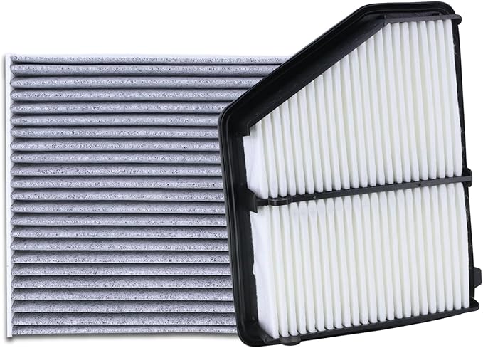17220-5BA-A00 Engine Air Filter and 80292-TF0-G01 Cabin Air Filter kit Compatible with 2016-2025 Honda Civic 2.0L Naturally Aspirated 2023-2025 HR-V 2.0L Replaces CA12051 WA10416 CF11182 80291-T5R-A01