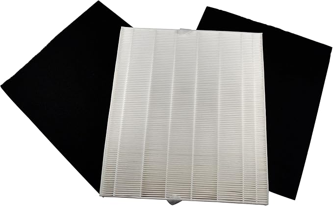 HQRP AP-1512HH Replacement Filter Compatible with Coway Airmega AP1512HH Mighty, AP-1518R Airmega 200M Air Purifier, Part 3304899, 1 True HEPA Filter + 2 Activated Carbon Pre-Filters