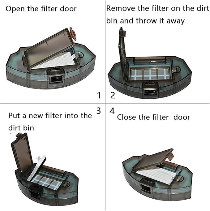 Replacement Filter and Side Brush Kit for A6 A4 A4s Robot Vacuum Cleaner