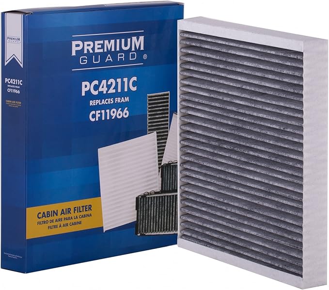 PG Cabin Air Filter PC4211C | Fits 2018-2025 Chevrolet Equinox, 2019-2025 Silverado 1500, 2016-2025 Malibu, 2020-2025 Silverado 2500 HD, 2019-2025 GMC Sierra 1500, 2018-2025 Terrain