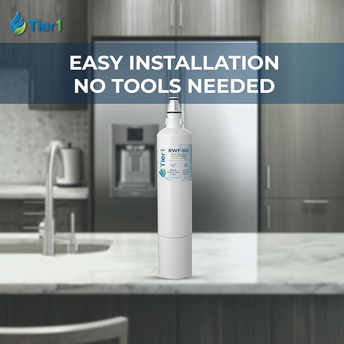 Tier1 RWF1051 5231JA2006A Refrigerator Water Filter | Replacement for LG LT600P & Kenmore 9990 | Fridge Filter Lasts up to 6 Months | Easy Install | Odor Control | Enjoy Great Tasting Water & Ice