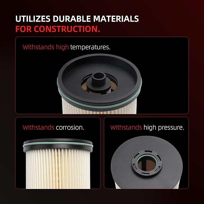 TP1015 Fuel Filter for Chevrolet Silverado/Cruze 2500HD 3500HD 2014-2024, for GMC Sierra 2500HD/3500HD/2500/3500 2017-2024, Duramax/Turbo Diesel 1.6L/2.0L/6.6L, OE TP1015, 23456595, 22937279